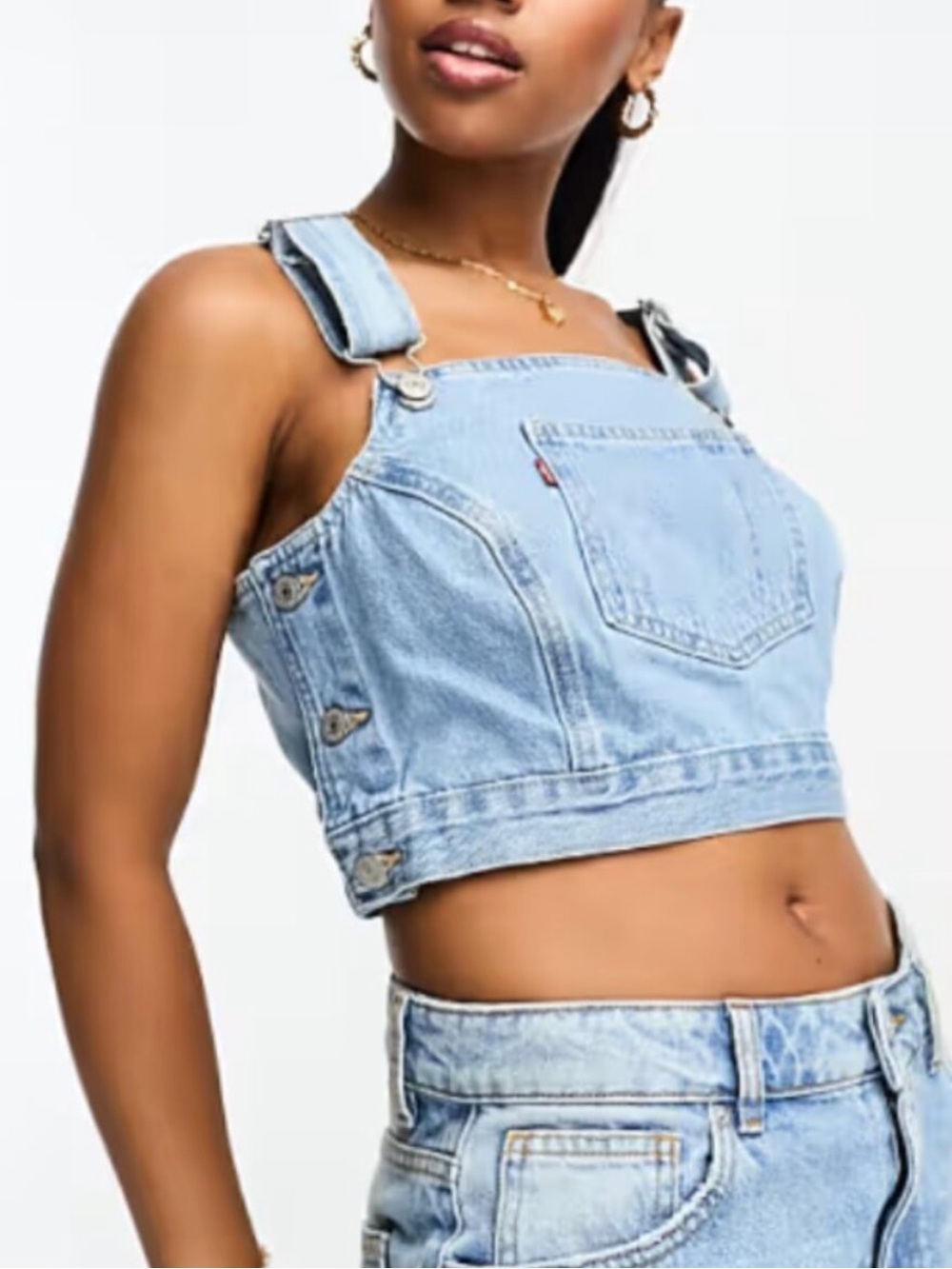 Shellsea Levi's Classic Blue Denim Overall NWT